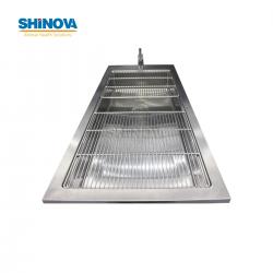 Стол для влажной утилизации с деревянным каркасом