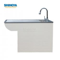 Стол для влажной утилизации с деревянным каркасом