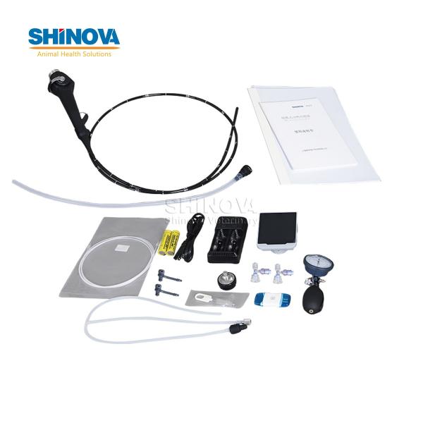 Ветеринарный бронхоскоп Портативное ветеринарное видео высокой четкости Эндоскоп с сенсорным экраном 4 дюйма Монитор