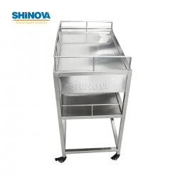 Медицинская тележка из нержавеющей стали с ящиками